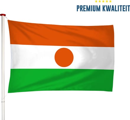 Nigerese Vlag Niger 40x60cm - Kwaliteitsvlag - Geschikt voor buiten