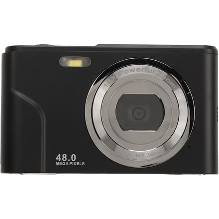 Appareil Photo Numérique 48MP Zoom 16X 1080P HD Écran IPS 2,4 Pouces Mini Appareil Photo de Poche Compact