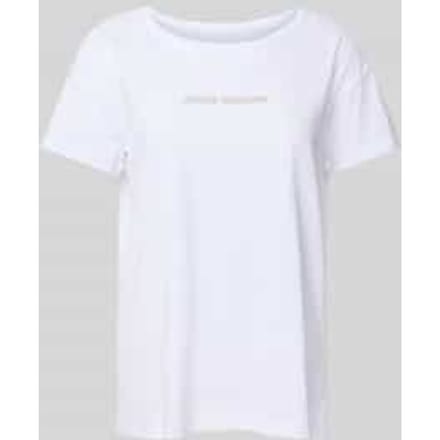 T-shirt met labeldetail