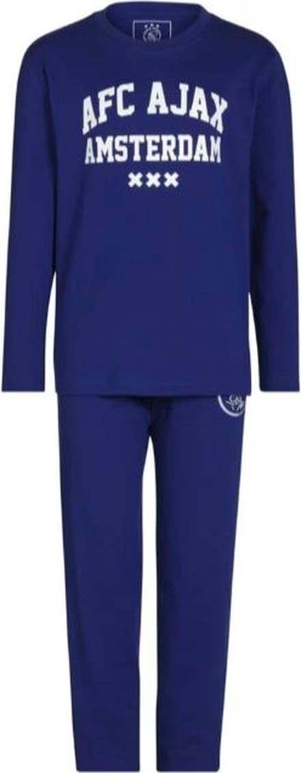 AFC Ajax Pyjama - Maat 116/122 - Blauw - 100% katoen