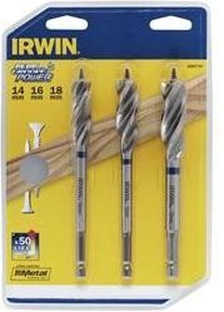 Irwin Blue Groove Power 3-delige Speedboor set: 14/16/18 mm - 10507720