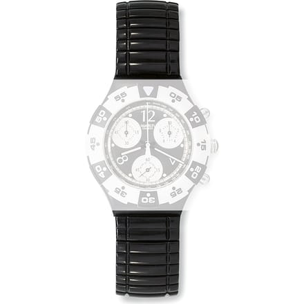 Swatch Plastic - Auto/Scuba/Chrono - SA/SC/SD/SE/SH/SO/ST ASEB100 SEB100 Black Jack Large band