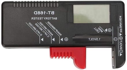 Digitale Batterijtester - Batterij Analysator - Batterijen Controleren - Duidelijk Display - 11.2 cm - Wit