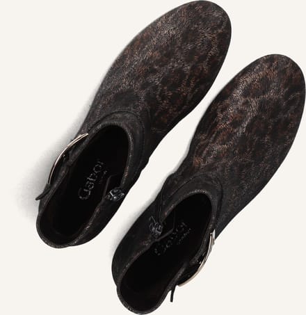 Gabor 714.1 Enkellaarsjes - Enkelboots met rits - Dames - Bruin - Maat 39