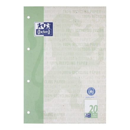 Oxford 400159590, Patroon, Groen, A4, 50 vel, Mat, 90 g/m²