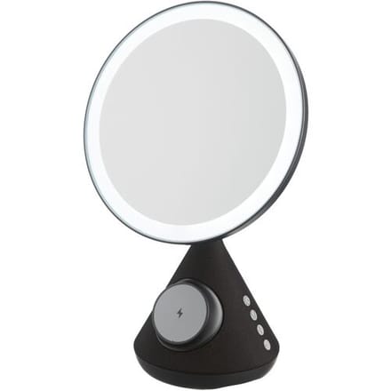 TRONIC Make-up spiegel met Bluetooth-speaker en verlichting (Zwart)