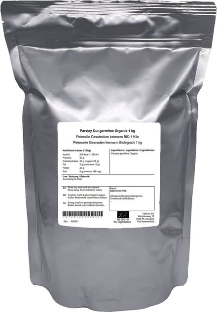 Peterselie Gesneden Kiemarm - 1 Kg - Holyflavours