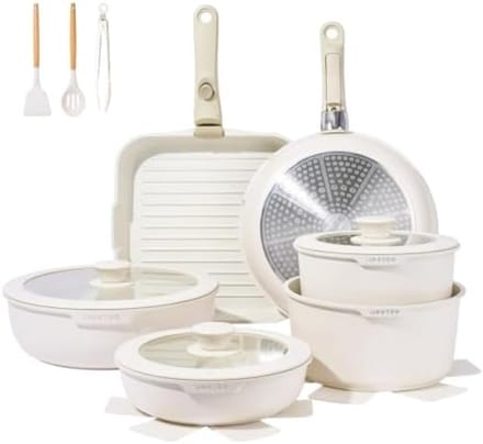 PromoHome Complete Keukenset 25-delig met Afneembare Handvatten