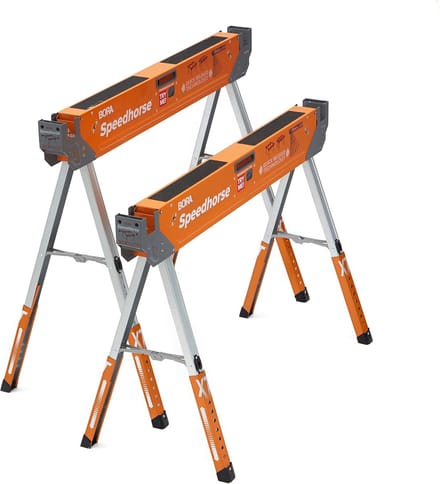 Verstelbare Zaagbok met Metaal Top - 30-36 Inch Hoogte, 2 Stuks Heavy Duty Constructie