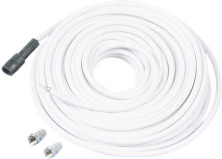 Telestar Antenne, Satelliet Aansluitkabel [1x F-stekker - 1x F-stekker] 5 m Wit