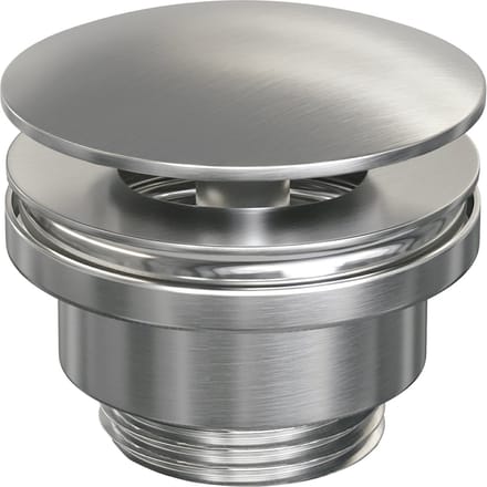 Brauer Brushed Edition Wastafelplug - always open - PVD - geborsteld RVS