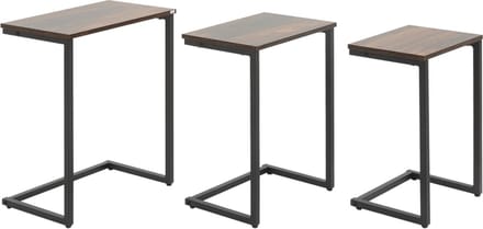 Bijzettafel - Tafel - set van 3 - Industrieel ontwerp - 45 x 30 x 60 cm