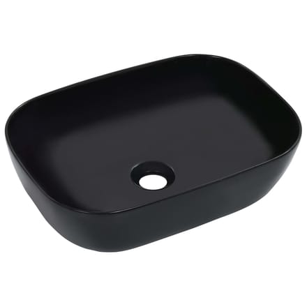 vidaXL - Wastafel - 45,5x32x13 - cm - keramiek - zwart
