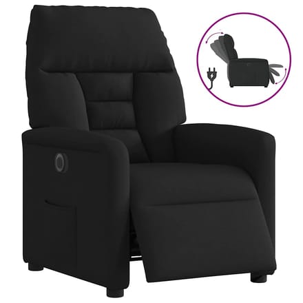 vidaXL - Fauteuil - verstelbaar - elektrisch - stof - zwart