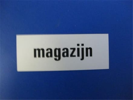 Tekstplaat 130X50Mm Alu Magazijn