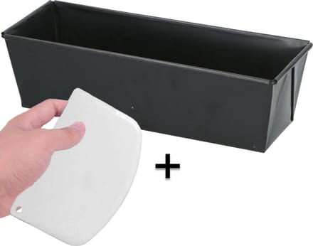 COOCK - Bakvorm - Cakeblik met Antiaanbaklaag - Cakevorm - Bakblik 30 cm - Incl. Deegschraper & E-Book