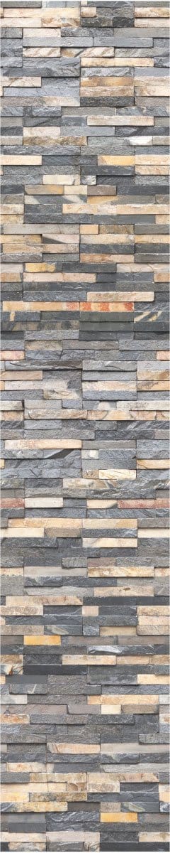Voorgelijmd vliesbehang - Chester Stone Faceing - 1 rol van 300x60cm