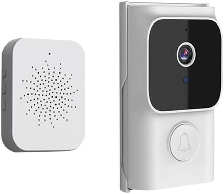 Video Deurbel - Slimme Camera - Veilig Thuis - Tweeweg Communicatie - 11.5 x 8.5 cm - Wit