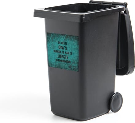 Container sticker Quotes - De beste opa's - Opa - Spreuken - 40x40 cm - Kliko sticker