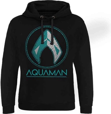 DC Comics Aquaman Hoodie/trui -S- Distressed Shield Zwart