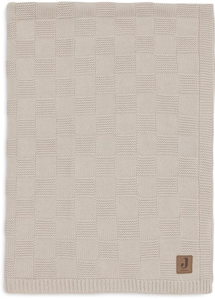 Jollein Baby Deken Wieg - 75x100cm - Box Knit - Warm Sand