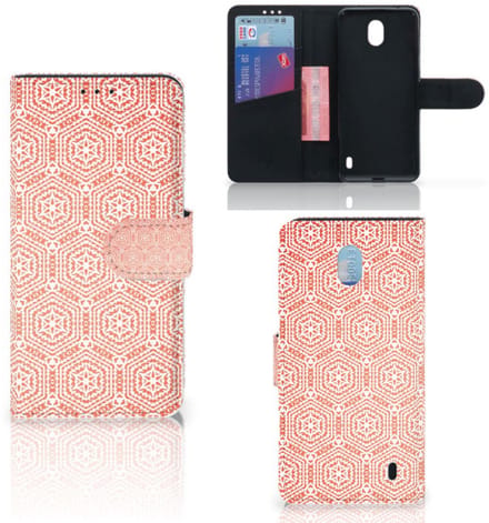 Nokia 1 Plus Telefoon Hoesje Pattern Orange