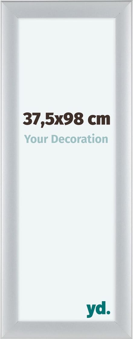 Your Decoration - Fotolijst 37,5x98 cm - MDF - Zilver Mat - Como