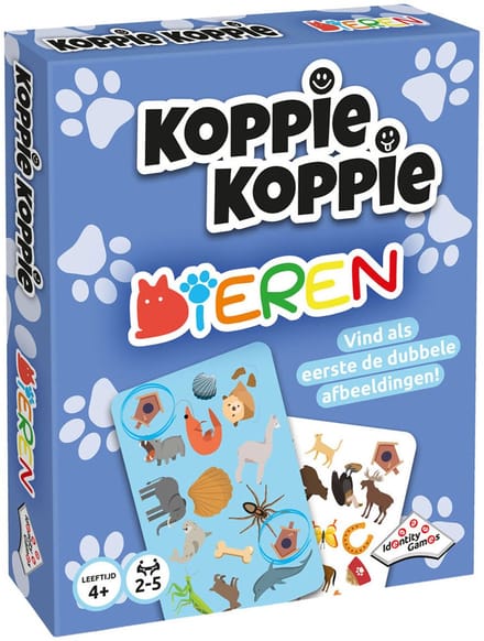 Koppie Koppie kaartspel - Vanaf 4 jaar - 2 tot 5 spelers