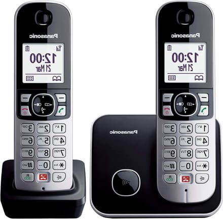 Draadloze Telefoon - DECT Telefoon - Thuis Bellen - Met Extra Oplader - 2 handsets - Zwart