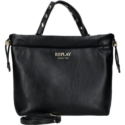 REPLAY handtas schoudertas Handbag Black zwart