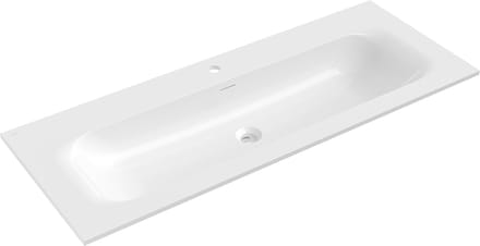 Mexen Vela ingebouwde wastafel 121 x 46,5 cm, glanzend wit - 25231200