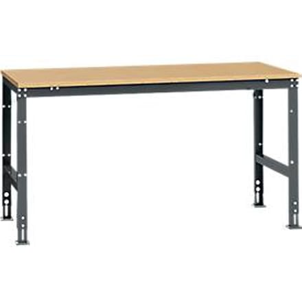 Manuflex AU4095.7016 Werk achtergrond tafel universele standaard met multiplex plaat, bxdxh = 1750 x 1000 x 760-870 mm Antraciet