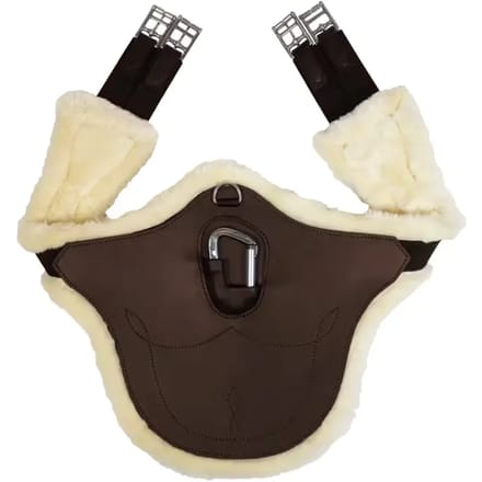 Kentucky Horsewear - Buiklapsingel anatomic wol / bont bruin 145cm
