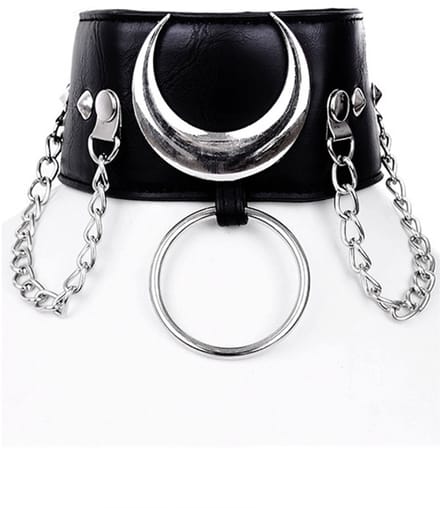 Restyle - Iron moon Choker - Zwart