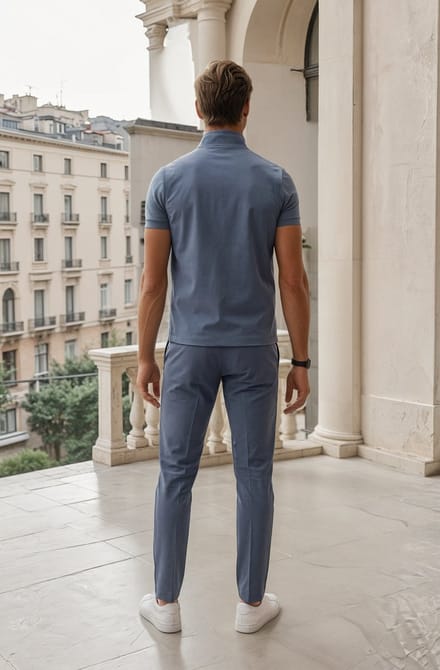 MI PIACE - Travel Men Gilet Reversible 202061 Cloud Blue / Kit - Maat : M