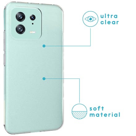 imoshion Hoesje - Geschikt voor Xiaomi 13 - Softcase Backcover smartphone - Transparant