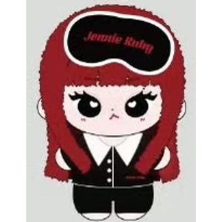 MINISO X Jennie - [Jennie Ruby] Porte-clés peluche MD Black Mask black