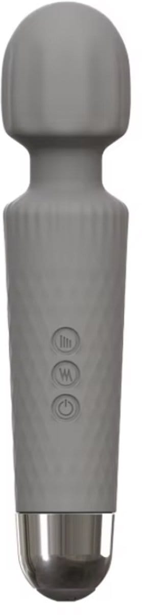 Serenity Series – Wand Massager – 20 Vibratiestanden – USB Oplaadbaar – Grijs