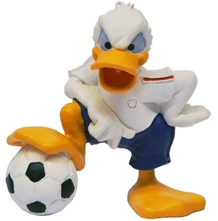 Donald Duck speelfiguurtje - In Engeland tenue - Bullyland