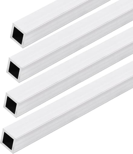 Vierkante Aluminium Buis 25x25mm - 300mm Lengte - 6061 Koker voor Constructie