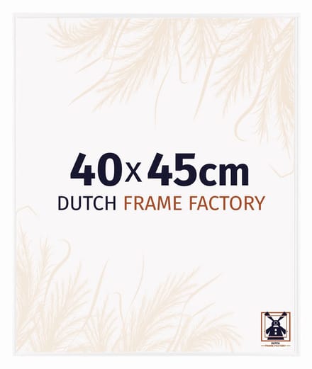 Fotolijst 40x45 cm - Kunststof - Wit Hoogglans - Easy