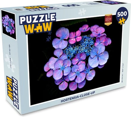 Puzzel Hortensia-close-up - Legpuzzel - Puzzel 500 stukjes