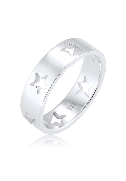 Elli - Ring - Dames Sterren Astro Uitgesneden in 925 Sterling Zilver - Dames