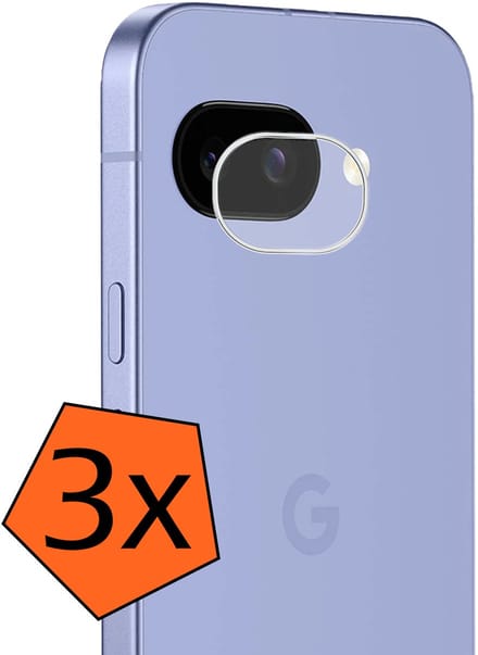 Camera Lens Protector - 3 Stuks - Geschikt voor Google Pixel 9a - Camera Screenprotector - Gehard Glas - Beschermglas - Tempered Glass - Screen Protector