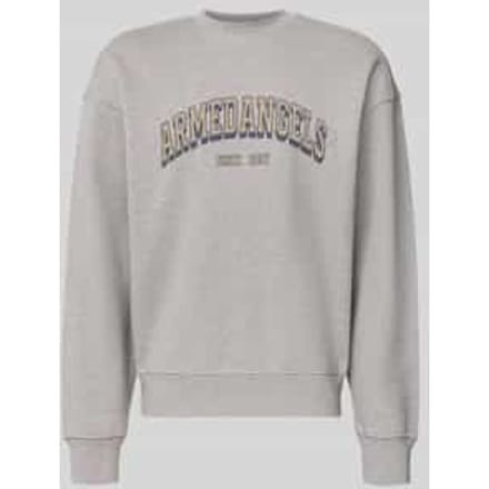 relaxed fit sweatshirt van pure katoen model 'WORDMARK'