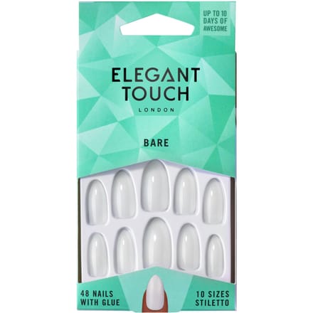 Elegant Touch Bare Nails Stiletto 48 st