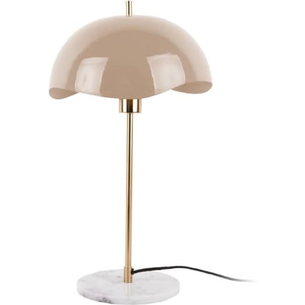 Leitmotiv Tafellamp Waved Dome - Bruin - 30x30x56cm - Scandinavisch