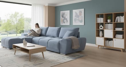 Luxe Uitschuifbare Slaapbank – 289x189 cm – Industrohome