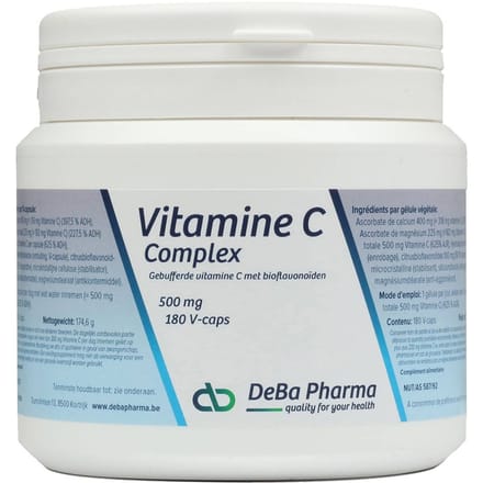 Deba Pharma Vitamine C Complex 500 mg + Bioflavonoïden 180 Capsules