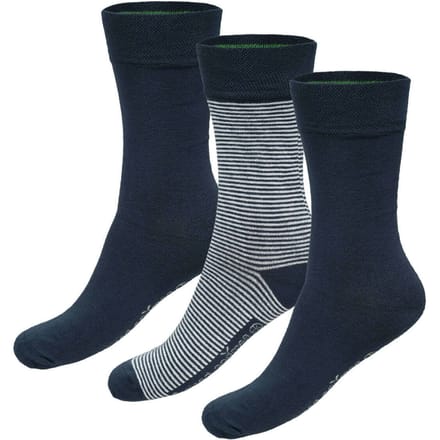 Bamboo Basics Navy Sokken Beau - 3-pack - Maat 41-46 - Bamboe Sokken - Normale Sokken
